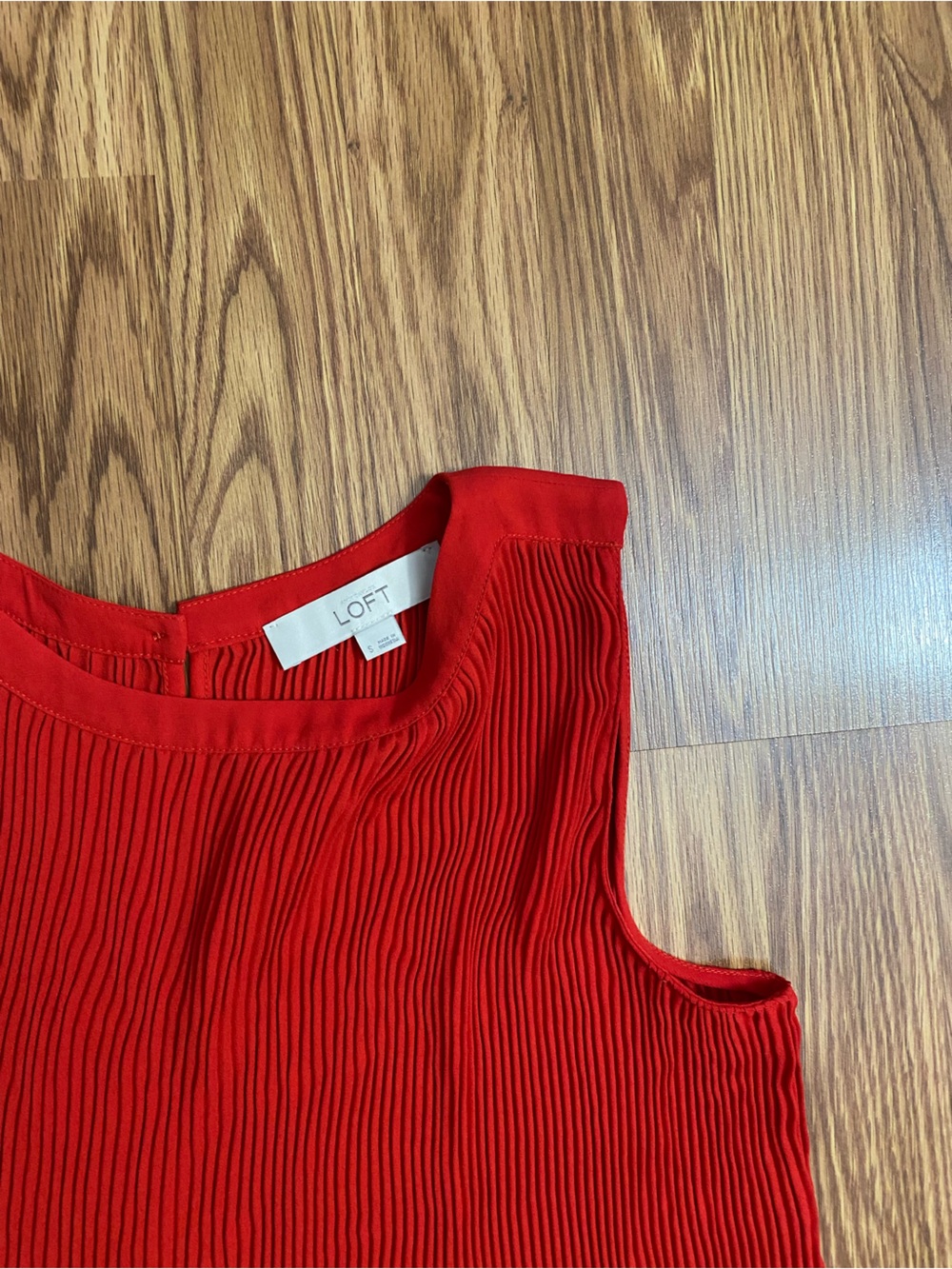 LOFT Red Ribbed Tunic - Picture 2 of 2